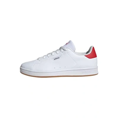 Image of adidas Men&#039;s Urban Court Shoes, FTWR White/core Black/Better Scarlet, 10 UK