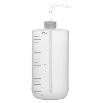 Image of Labasics Chemical Wash Bottle, 1 Pack Plastic Safety Lab Squeeze LDPE with Narrow Mouth, 1000 ml (8 oz)/1 Bottle