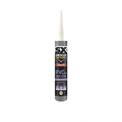 Image of SX Cream Contractors PVCu Silicone Low Modulus &amp; Neutral Curing Window and Door Frame Sealant Indoor Outdoor UV, Water Moisture Resistant 300ml