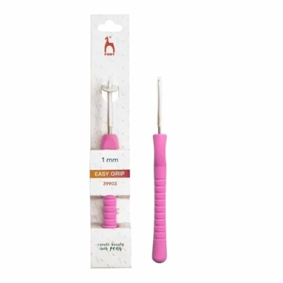 Image of Pony Easy Grip Crochet hook steel 1.00mm 1pc