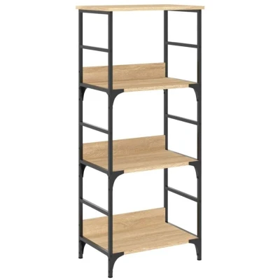 Image of vidaXL Bookshelf Sonoma Oak 50x33x117.5 cm Engineered Wood