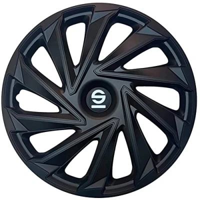 Image of Sparco Wheel Covers Varese 16 inch Black Set of 4 pieces