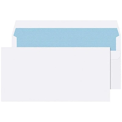 Image of Q Connect DL Envelopes Wallet Self Seal 100gsm White (Pack KF3514