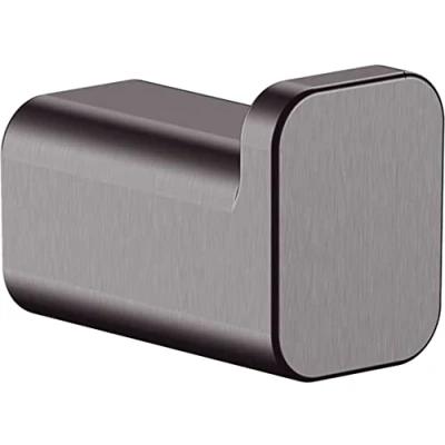 Image of hansgrohe AddStoris Towel hook, brushed black chrome, 41742340