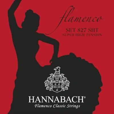 Image of Hannabach classical guitar strings Flamenco Series 827 Super High Tension set Made in Germany 827SHT