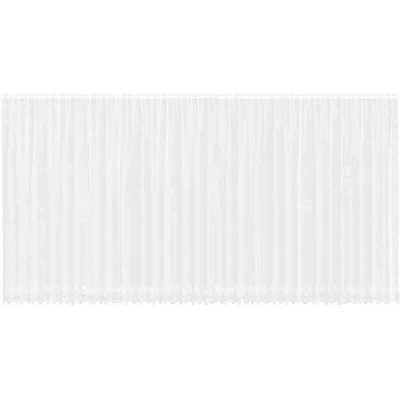 Image of Lace Curtain with Curtains Floral White 900 x 280 cm Polyester Vidaxl