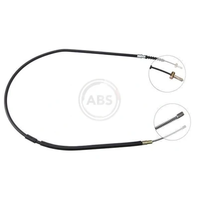 Image of 3457229, 34572297 Brake Cable A.B.S. K11636 1340mm Drum for left hand/right hand drive vehicles VOLVO: 440 K