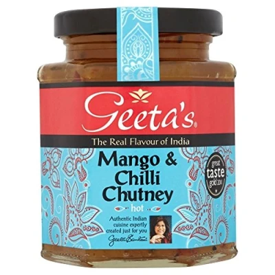 Image of Geeta&#039;s Mango &amp; Chilli Chutney (320g) Pack of 2