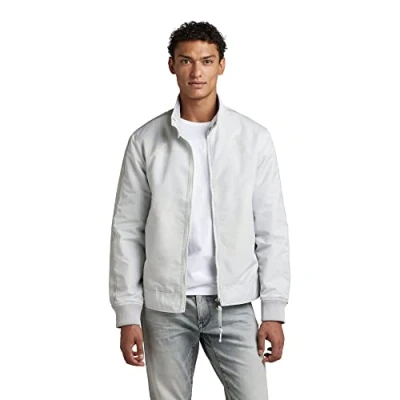 Image of G STAR RAW Men&#039;s Harrington Jacket, Grey (oyster mushroom D22896 C143 D607), XL