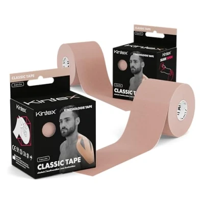 Image of Kintex Kinesiology Classic Physio Therapy Tape 5 cm x m Beige 2 Rolls