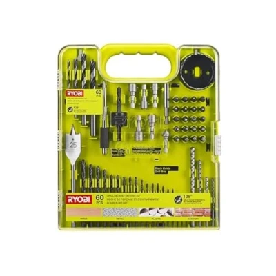 Image of RYOBI RAKDD60 60 Piece Drilling and Screwing Kit