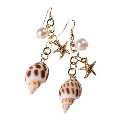 Image of Forum Novelties 75005 Mermaid Earrings, Womens, One Size