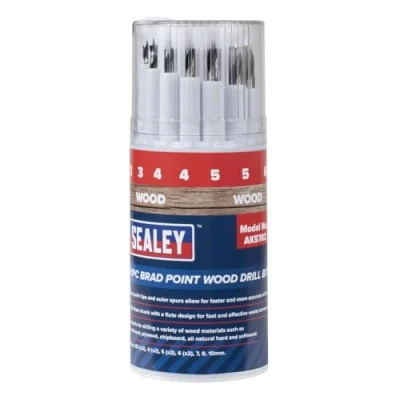 Image of Sealey Brad Point Wood Drill Bit Set 11pc AK5703