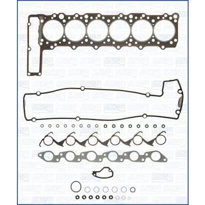 Image of 6030105720, 6030107320, 6030108620, A6030105720 Gasket Set, cylinder head AJUSA 52132700 with gasket, valve stem seals FIBERMAX
