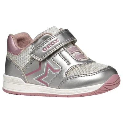 Image of Geox Baby B RISHON Girl A Sneaker, 1 UK Child Silver