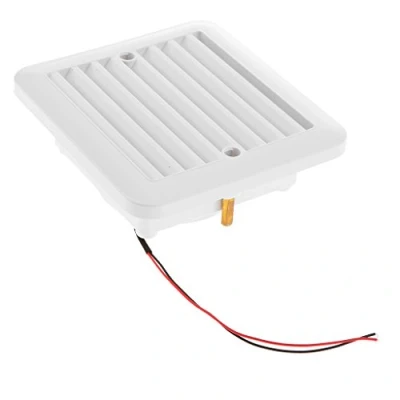 Image of Universal RV Side Air Vent Ventilation for Motorhome, Cooling Exhaust Fan 12V DC White