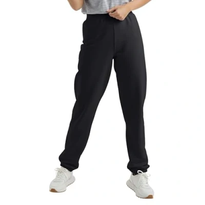 Image of Hanes Women&#039;s Sweatpants, EcoSmart Sweatpants for Women, Best 30&quot;, Ebony, M