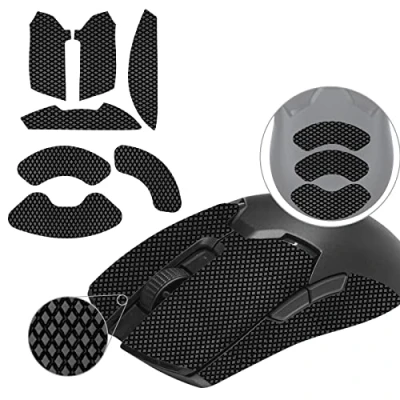Image of TALONGAMES Mouse Anti Slip Grip Tape Compatible with Razer Viper V2 Pro Gaming Mouse, Palm Sweat Absorption, Thin 0.5mm, Cut to Fit, Easy Apply, Skin