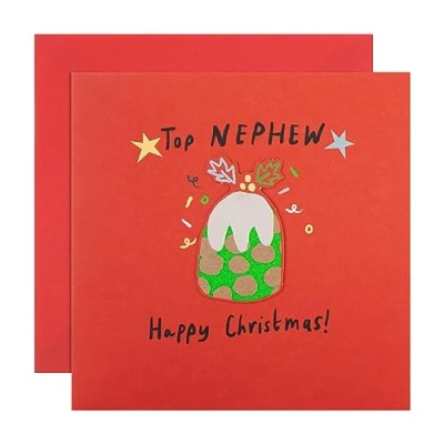 Image of Hallmark Christmas Card for Nephew Fun Pudding Design, 25559405, Multicoloured