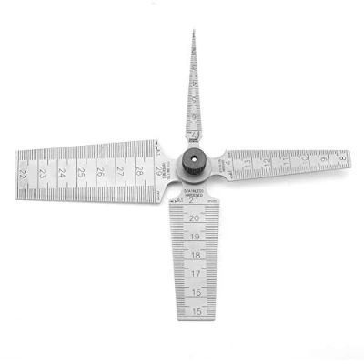Image of Stainless Steel Welding Taper Feeler Gauge Hole Inspection Measurement Ruler
