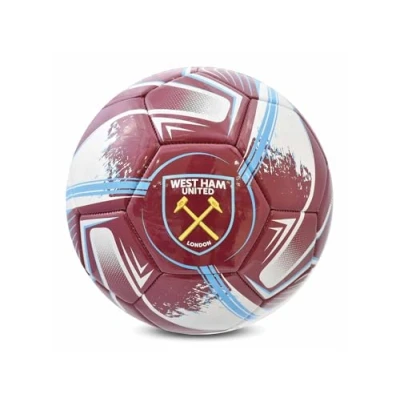 Image of Hy Pro Officially Licensed West Ham F.C. Football Size 1, Turbine Design, Merchandise, The Hammers, Training, Match, Collectible For Kids and Adults