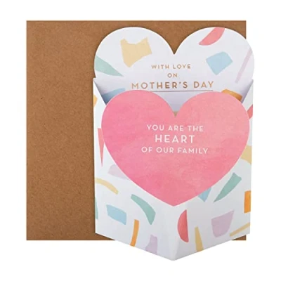 Image of Hallmark Mothers Day Card Contemporary 3D Heart Design
