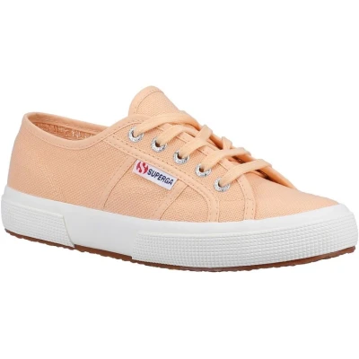 Image of Superga Women 2750 Vegan Canvas Trainers Orange Apricot 4 (37)