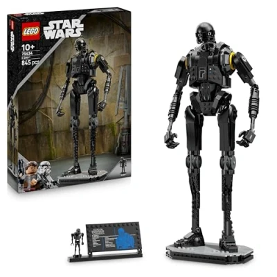 Image of LEGO Star Wars 75434 K 2SO Security Droid Figure Posable Play &amp; Display Building Toy Collectible Model Kit incl. an Information Plaque Gift for Boys, Girls Adult Andor Fans