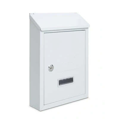 Image of Assorted Collections Wall Mounted Post Box, Lockable Mailbox with 2 Keys, Weatherproof Letterbox, Easy To Install 21x30x7cm (White)