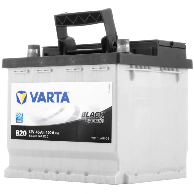 Image of 545413040 Starter battery VARTA BLACK dynamic B20 5454130403122 12V 45Ah 400A B13 Lead acid HYUNDAI: Ioniq, KIA: Niro, LANCIA: Fulvia Coupe