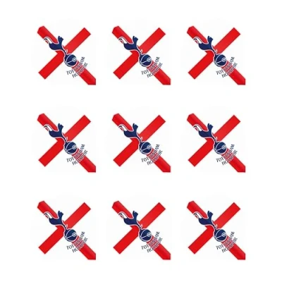Image of FOCO Officially Licensed Tottenham Hotspur Special Edition Football Club Dart Flights Extra Thick 75 Micron 3 Sets per pack (9 Darts in total) Professional Accessories