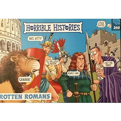 Image of Horrible Histories PLG 7275 Rotten Romans 250 Piece Puzzle from Paul Lamond Games, Blue