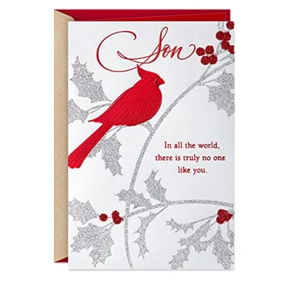 Image of Hallmark Christmas Card for Son (Cardinal)
