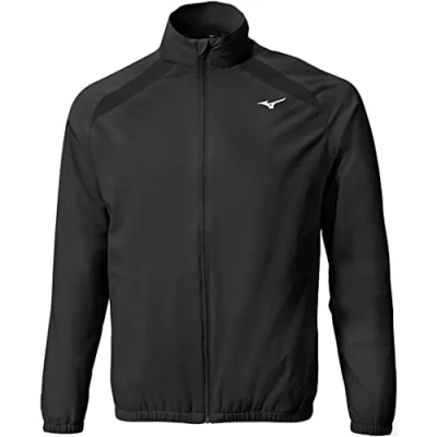 Image of Mizuno Golf Mens Move Breath Thermo Tech Full Zip Waterproof Jacket Black Medium