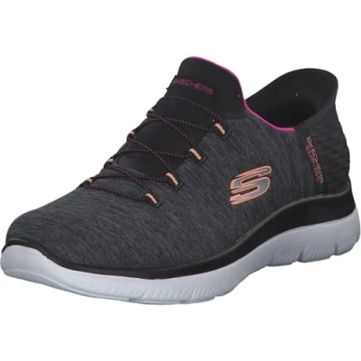 Image of Skechers Slip Ins Summits BBK Black Womens Trainers 149937