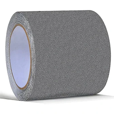Image of ONTWIE Anti Slip Tape Grey High Traction Safety Track Tape, Non for Indoor and Outdoor Steps, Ramps, Walkways, Decks 4&quot; x 16.5ft