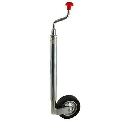 Image of Bradley 42mm Jockey Wheel For Trailers Caravans Steel Telescopic BRD01