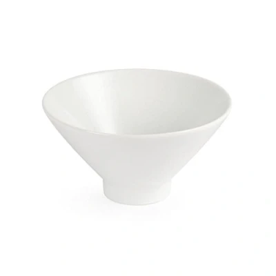 Image of Olympia White Ware Fluted Bowls 141X141X76mm Porcelain Kitchen Dish 4pc