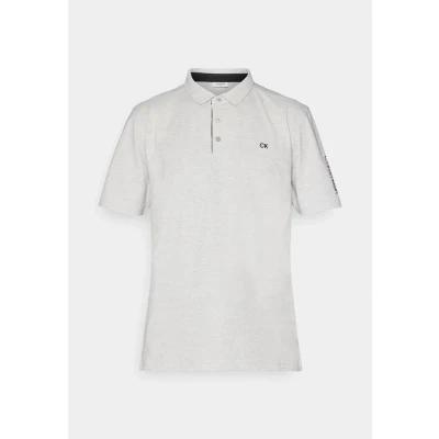 Image of Calvin Klein Mens Uni Golf Polo Shirt Silver S