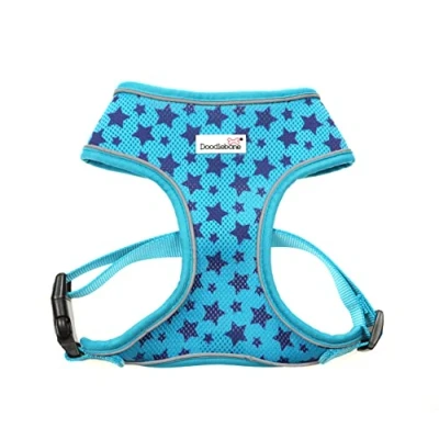 Image of Doodlebone Originals Pattern Airmesh Dog Harness (Shoot for the Stars, 4 5)