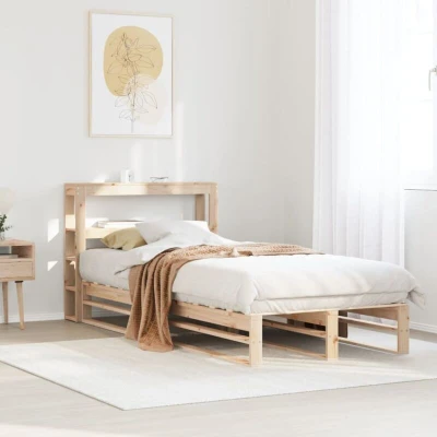Image of Bed Frame without Mattress 90x200 cm Solid Wood Pine Vidaxl