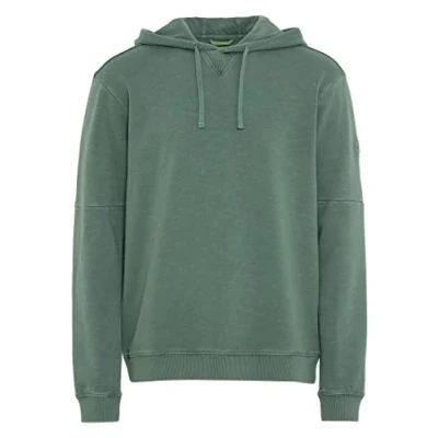 Image of camel active Men&#039;s Pure cotton hoodie Hooded Sweatshirt, Green, M
