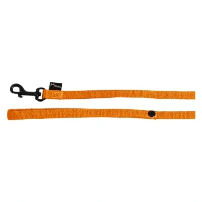 Image of JACK AND VANILLA, Comfort Tube Nylon Dog Lead, Orange, Size M, 20 mm x 152 cm