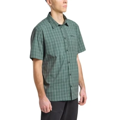 Image of Jack Wolfskin Men&#039;s Norbo S/S Shirt M, Hedge Green Checks, XL