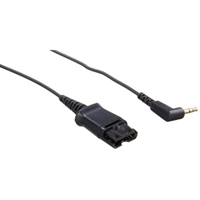 Image of Plantronics 3 m 2.5 mm Quick Disconnect Coil Cord Cable, Black