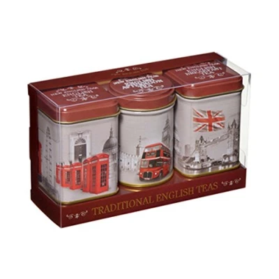 Image of New English Teas Memorabilia Vintage England Tea Mini Tin Gift Pack (Pack of 2)