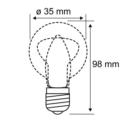 Image of Paulmann filament candle LED bulb E14 4.8W 2,700K dimmable