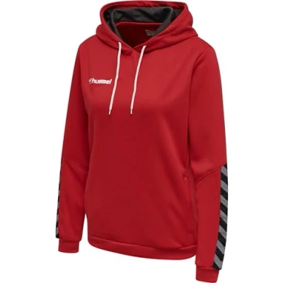 Image of Hummel Women&#039;s Hmlauthentic Poly Hoodie Woman Hoodie, womens, 204932 3062 L, true red, L