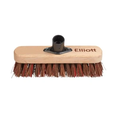Image of Elliott 23 cm Deck Scrubbing Broom Head with Natural Bassine Fibres, Brown
