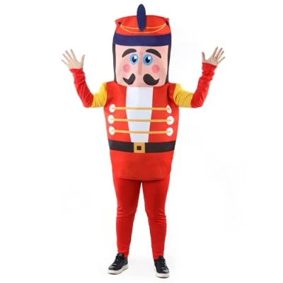Image of Nutcracker Christmas Fancy Dress Costume Mascot Adults Toy Soldier/Christmas Funny Size: One Size